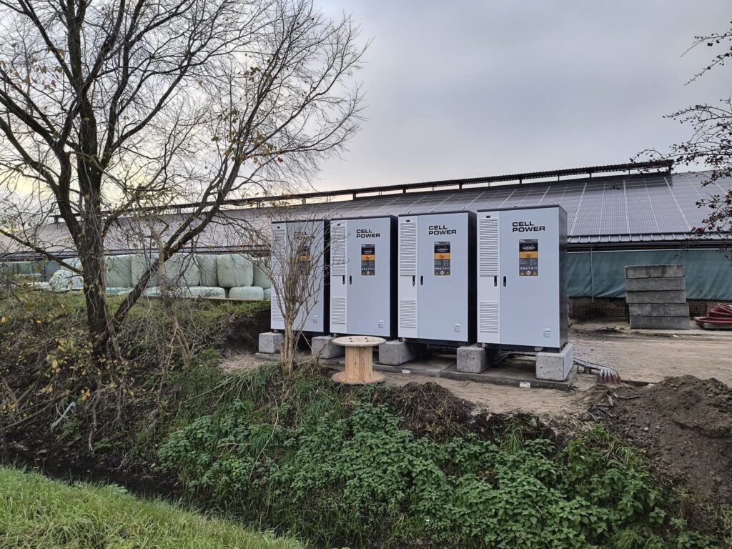 Cellpower Energy storage for trading at a dairy goat farm
