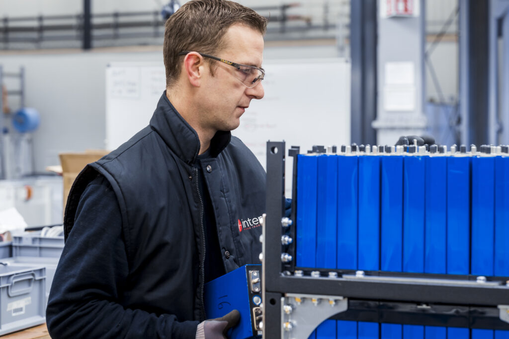 Creation of custom battery packs in Intercels battery factory in Europe.
